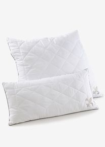 Cuscino effetto piuma con gigli morbido, Bianco, Taglia 40x80 cm, bonprix