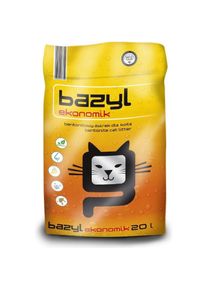 Bazyl Katzenstreu Ekonomik Naturalny 20 l (Klumpend, 18 kg), Katzenstreu