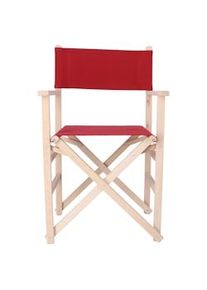 Aranaz Sillón director sin barniz lona granate