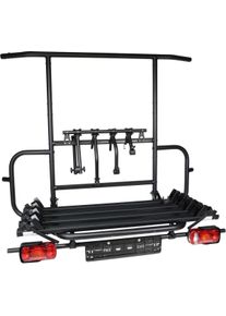 EuroCarry Adventure Rack Fahrradträger für Fiat Ducato ab Bj. 07/2006 für 4 Fahrräder schwarz