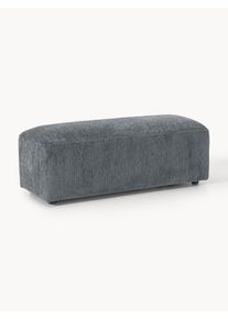 XL Sofa Stool Melva, W 116 x D 42 cm Blue Fabric B 116 x D 42 cm | Westwing Collection