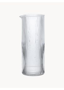 ferm LIVING Ručne fúkaná karafa Ripple, 400 ml Transparentná Sklo 400 ml