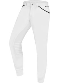 ELT Mailo Knie Silikon Herren Reithose, weiß, 48