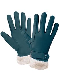 ELT St. Moritz Reithandschuh, petrolblau, XL