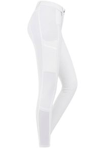 ELT Micro Knie Silikon Reithose, weiß, 46