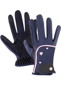 ELT Metropolitan Heart Kinder Reithandschuh, nachtblau, 5-7 Jahre