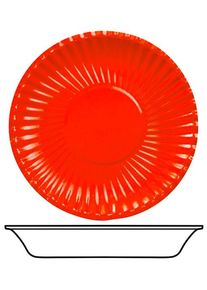 10 assiettes en papier Rouge Passion 22cm