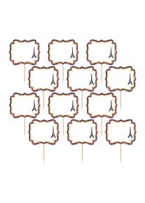 Amscan 24 pics buffet inscriptibles Day in Paris