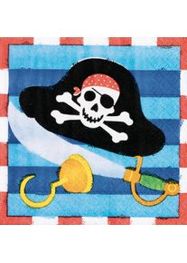 Amscan 16 serviettes trésor pirate 25cm