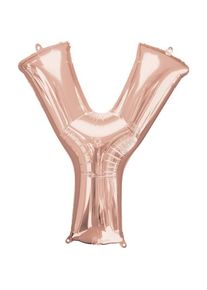 Ballon aluminium lettre Y rose gold