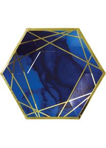 8 assiettes en papier de fête luxueuses 29 cm