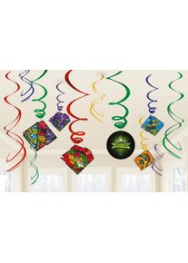 Amscan 12 spirales décoratives Aventure Tortues Ninja