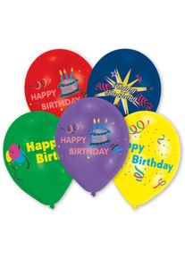 Amscan 10 colorful birthday party balloons 25 cm