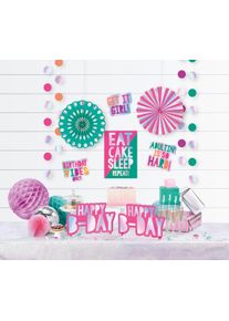 Amscan Ensemble de décoration Birthday Vibes 12 pièces