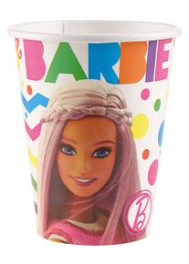 Amscan 8 gobelets en papier Barbie Fashionista 266 ml