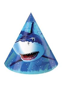 8 cappelli da festa di squalo (10er Multipack)