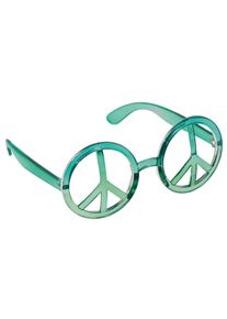 Amscan Love & Peace glasses aquamarine 80s