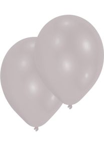 Amscan Lot de 10 montgolfières argent métallisé 27,5 cm
