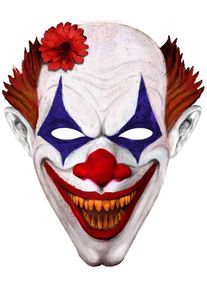 Folat Masque géant de clown Scarry Devil