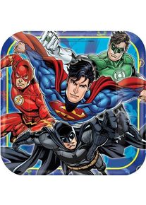 Amscan 8 assiettes en papier Justice League Heroes 23cm