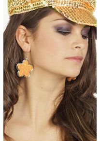 Orecchini floreali glitter anni '70 (3er Multipack)