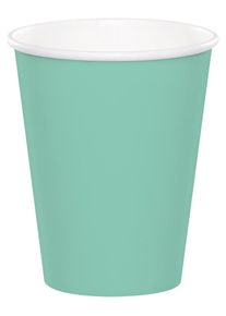8 gobelets en papier vert menthe 256ml