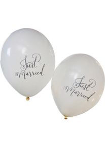Ginger Ray 10 palloncini Boho Flowers Just Married 30cm