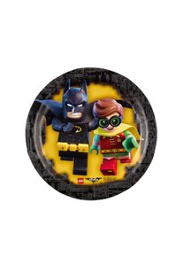 Amscan 8 assiettes en papier Lego Batmann Action 18 cm