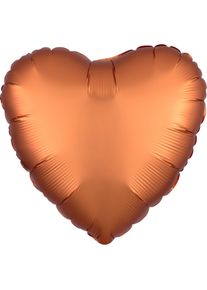 Amscan Noble ballon coeur satin ambre 43cm