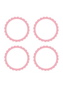 Amscan Etichette a buffet con bordo rosa chiaro (10er Multipack)