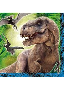 UNIQUE 16 serviettes Jurassic World 25 cm