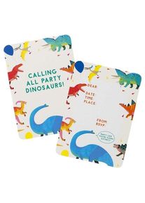Talking Tables 8 Dino party invitation cards