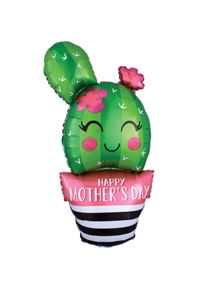 Amscan Ballon aluminium Cactus Fête des Mères 45 x 88 cm