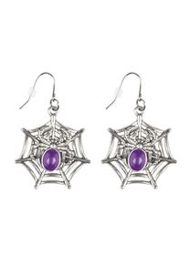 Boland Boucles d'oreilles Spider Queen violet