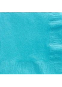 50 serviettes papier bleu azur Basel 40cm