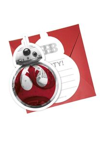 Procos 6 cartes d'invitation Star Wars Last Jedi