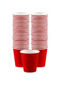 Amscan 40 tasses à café rouges 340ml