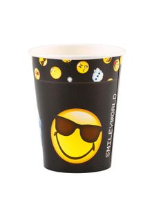 Amscan 8 gobelets en papier Smiley soyez émotionnel 266 ml