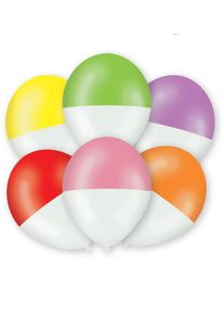 Amscan 6 ballons bicolores 27,5 cm