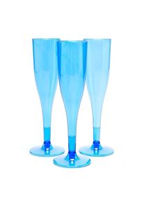 Amscan 20 verres à champagne en plastique bleu roi 162ml