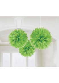 Amscan 3 pompons Romance vert clair