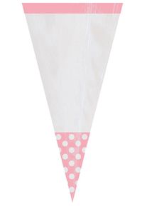 Amscan Borsa Candy Candy Fiesta Rosa chiaro punteggiata (2er Multipack)