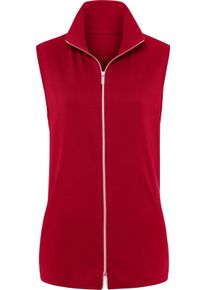 Dames Lang vest rood Maat 40