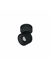 Beneito Faure Lámpara de pared LED redonda ajustable Mini Concord Tricolore de 7 W, color negro