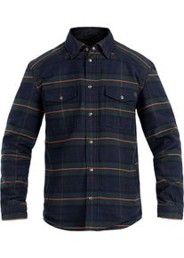 John Doe Motoshirt, shirt/textile jacket , color: Dark Blue/Dark Green/Orange , size: L