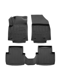 Boni-Shop® Auton kumimatot, 3D kumimatot, OPEL Crossland X (2017-2024), muotoon valetut matot