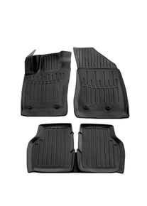 Boni-Shop® Auton kumimatot, 3D, muotoon ommellut matot, Jeep Compass II (2016-), passgenau, hajuttomat