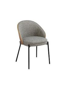 AC ANGEL CERDA Angel Cerdá Silla tapizada tela y respaldo nogal 4115C 54 x 54 x 75