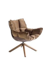 AC ANGEL CERDA Angel Cerdá Sillón giratorio terciopelo marrón 5104C