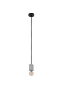 Eglo Hängeleuchte , Grau, Schwarz , Metall, Stein , länglich , 110 cm , Lampen & Leuchten, Leuchtenserien